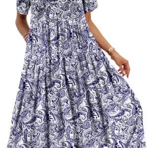 Limited time deal -17% off YESNO Women Casual Loose Bohemian Floral Dress