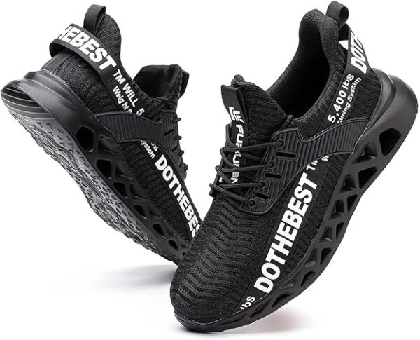 Limited time deal -15% off Furuian Steel Toe Sneakers for Men Women Lightweight