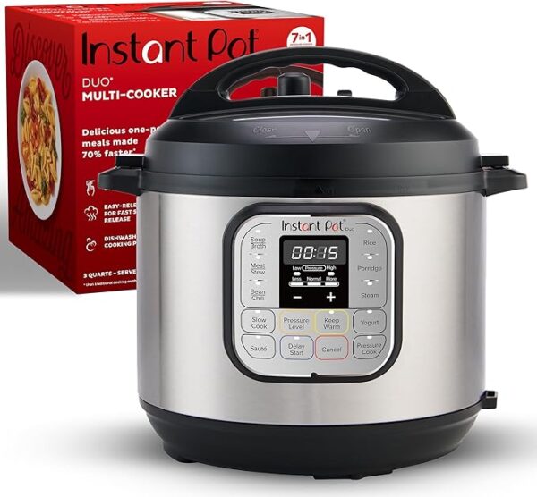 Limited time deal -33% off Instant Pot Duo 7-in-1 Mini Electric Pressure Cooker, Slow Rice Cooker,