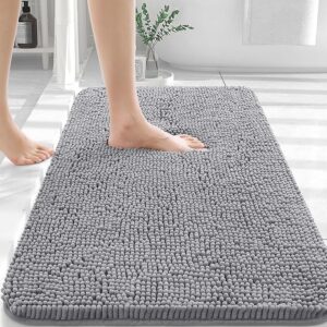 Limited time deal -40% OLANLY Bathroom Rugs 30x20, Extra Soft Absorbent Chenille Bath Rugs,