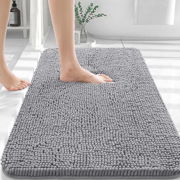 Limited time deal -40% OLANLY Bathroom Rugs 30x20, Extra Soft Absorbent Chenille Bath Rugs,