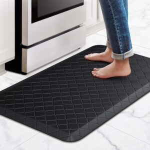 Limited Prime deal -41% HappyTrends Floor Mat Cushioned Anti-Fatigue ,17.3"x28",Thick Waterproof