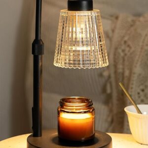 Limited time deal -27% off Vintage Candle Warmer Lamp – Glass Shade Wax Melter for Home Décor & Aromatherapy